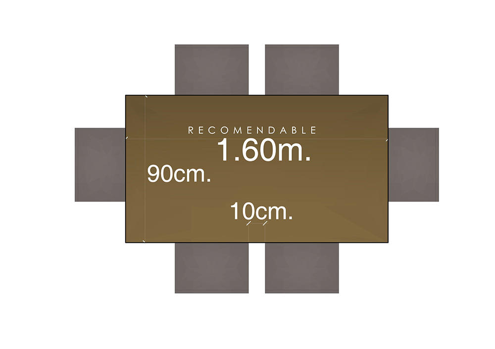 Mesa de comedor para 6 personas