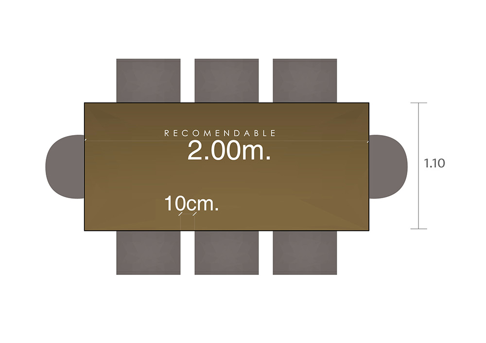 Mesa de comedor para 8 personas