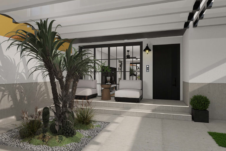 Detalle del proyecto de interiorismo- Recreación de interior