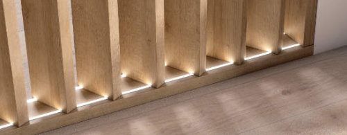 Materiales naturales Líneas rectas en el diseño actual