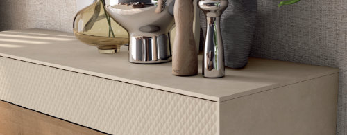 Combinación de materiales Muebles cálidos