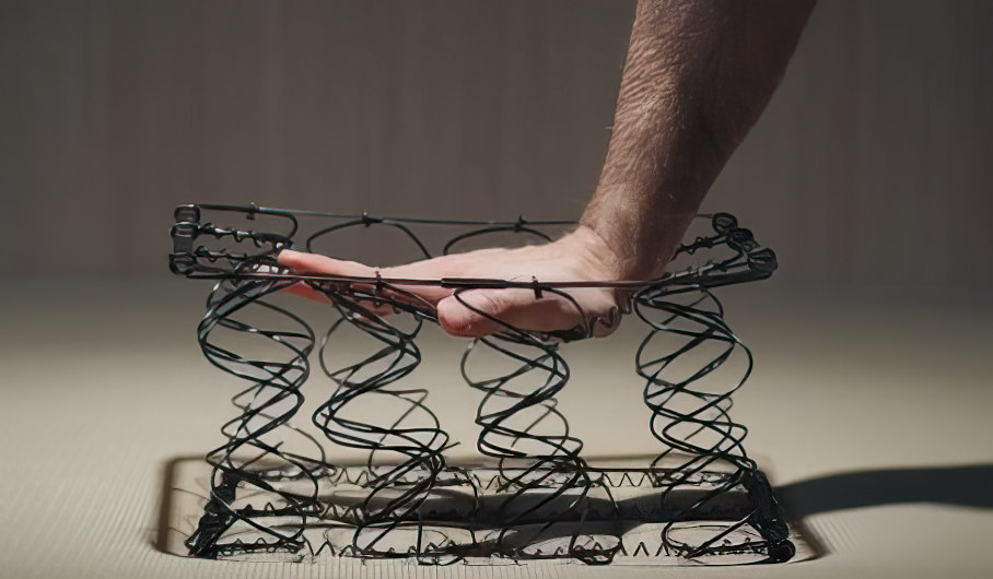 Maqueta de estructura de cochón de muelles