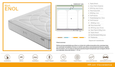 Colchón Vivarea modelo Enol