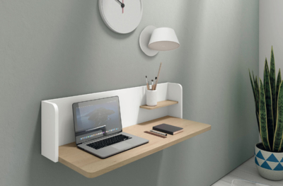 Este mueble escritorio te ofrece una solución elegante con la que personalizar tu hogar y aprovechar el máximo espacio. Acabado en
colores roble y blanco. 90 x 25 x 35 cm. Mueble Auxiliar 15 Escritorio